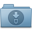 Downloads Folder Blue Icon 48x48 png